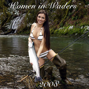 women in waders 2008 calendar cover